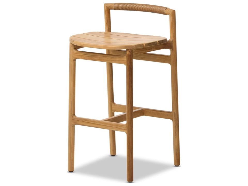 Baden Stool Fine Sanded Teak Bar