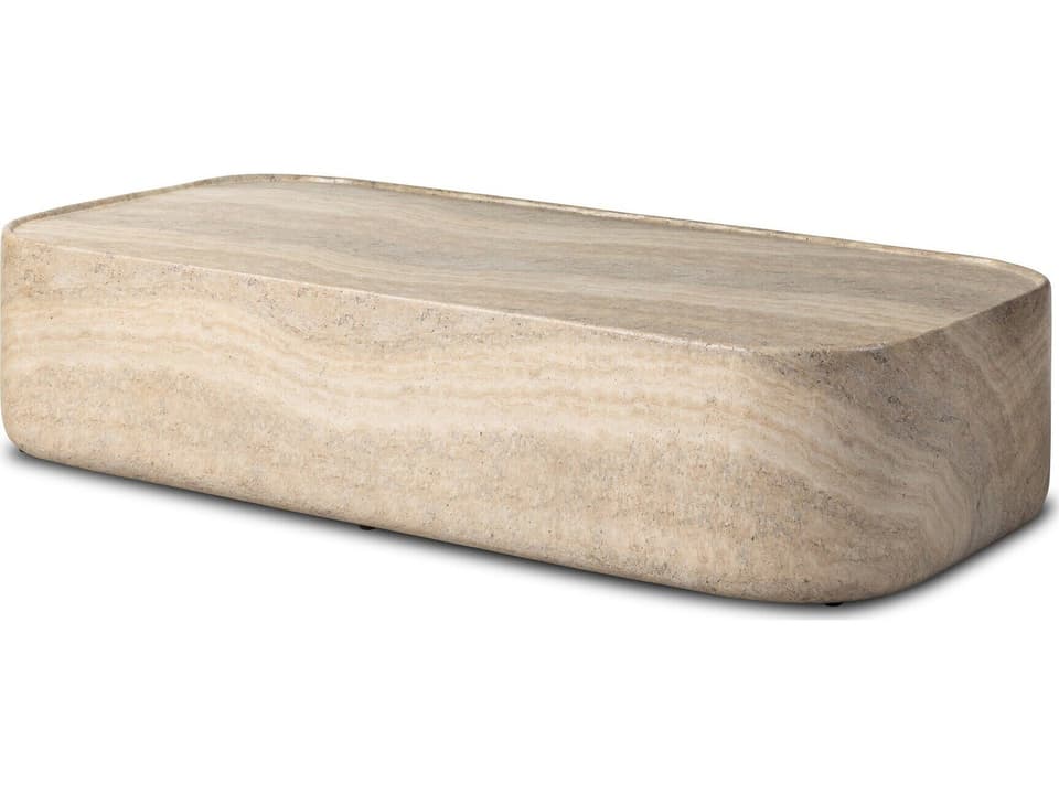 Manor Concrete Coffee Table in Textured Sandy Grey
