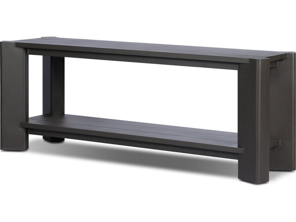Soho Aluminum Console Table in Bronze