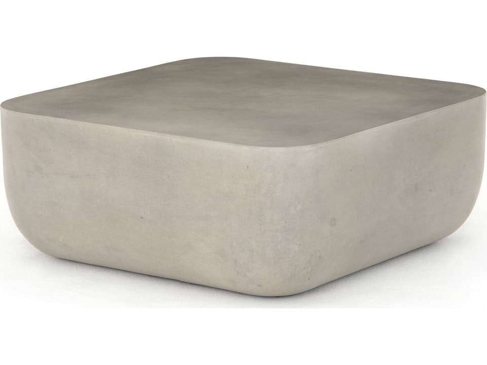Thayer Ivan Square Grey Concrete Coffee Table
