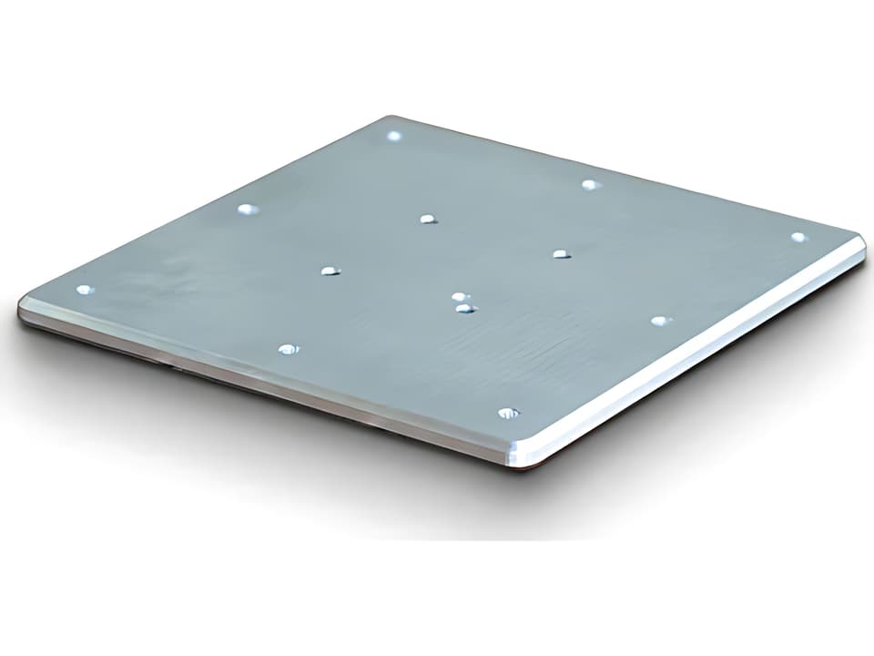 14x14 Inch Aluminum Square Deck Mount Plate