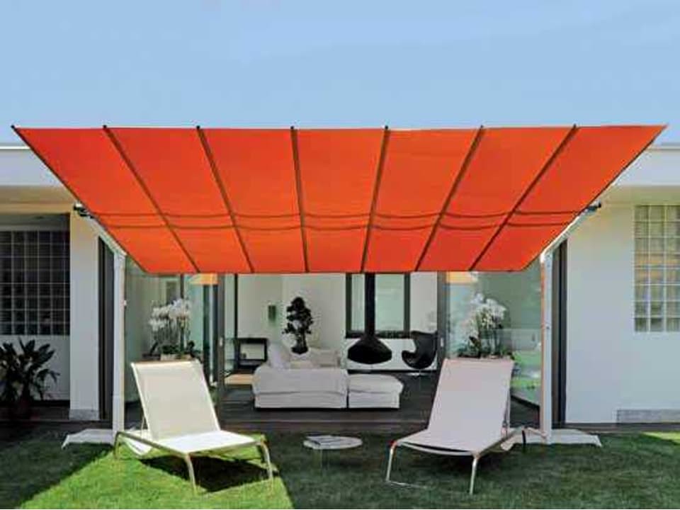 FIM Flexy Aluminum 8 x 10 Foot Rectangular Offset Outdoor Patio Umbrella