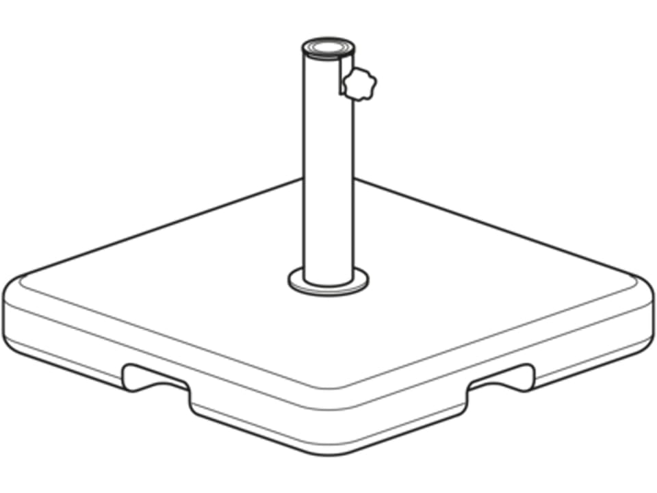 The Plant Freestanding Concrete Base