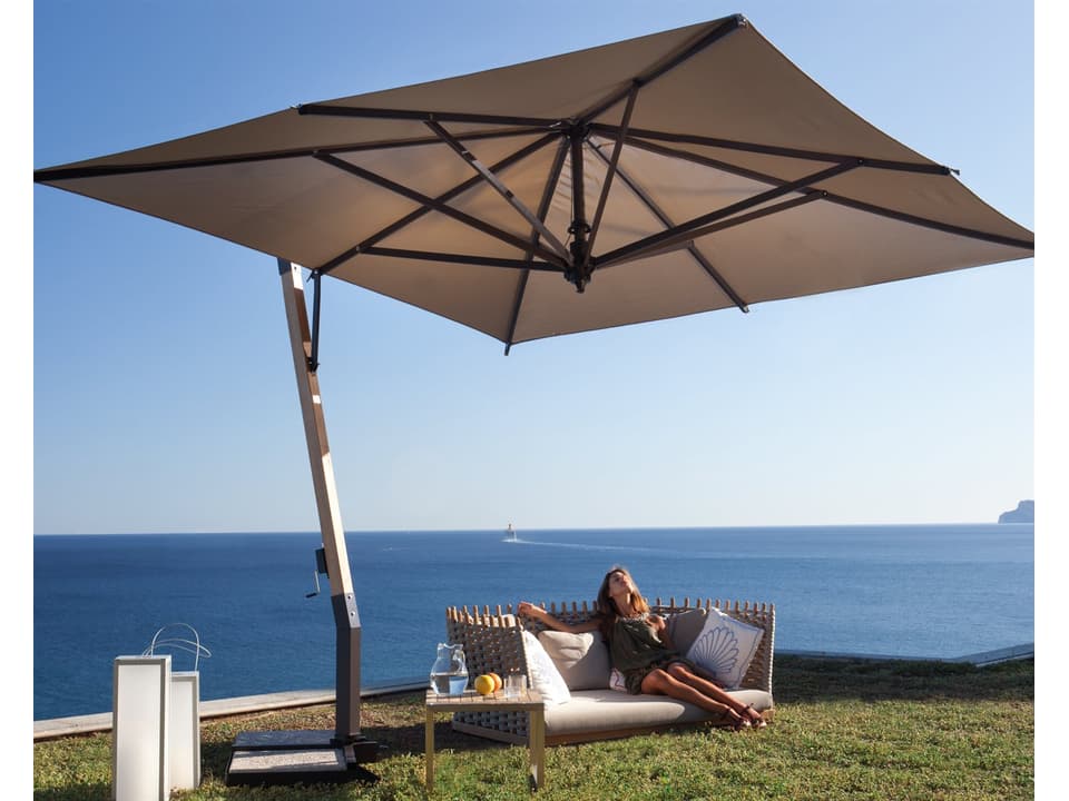 P-Series Cantilever Umbrella Large Square Commercial Grade