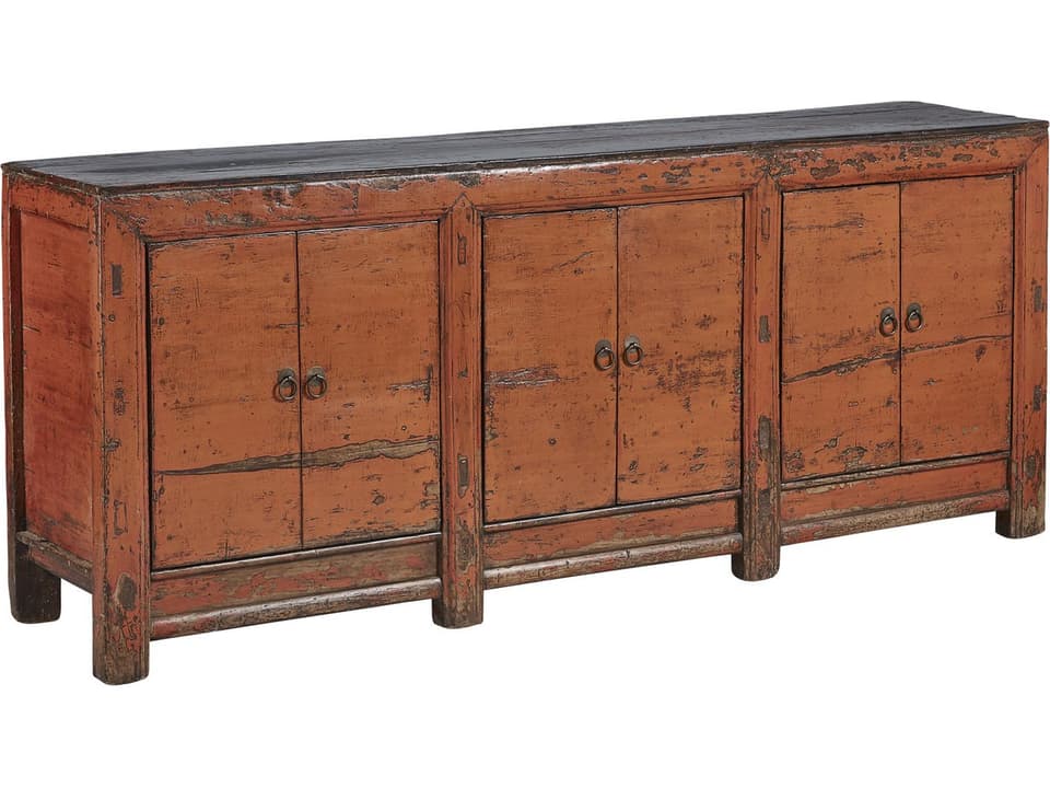 Large Antique Amber Sideboard