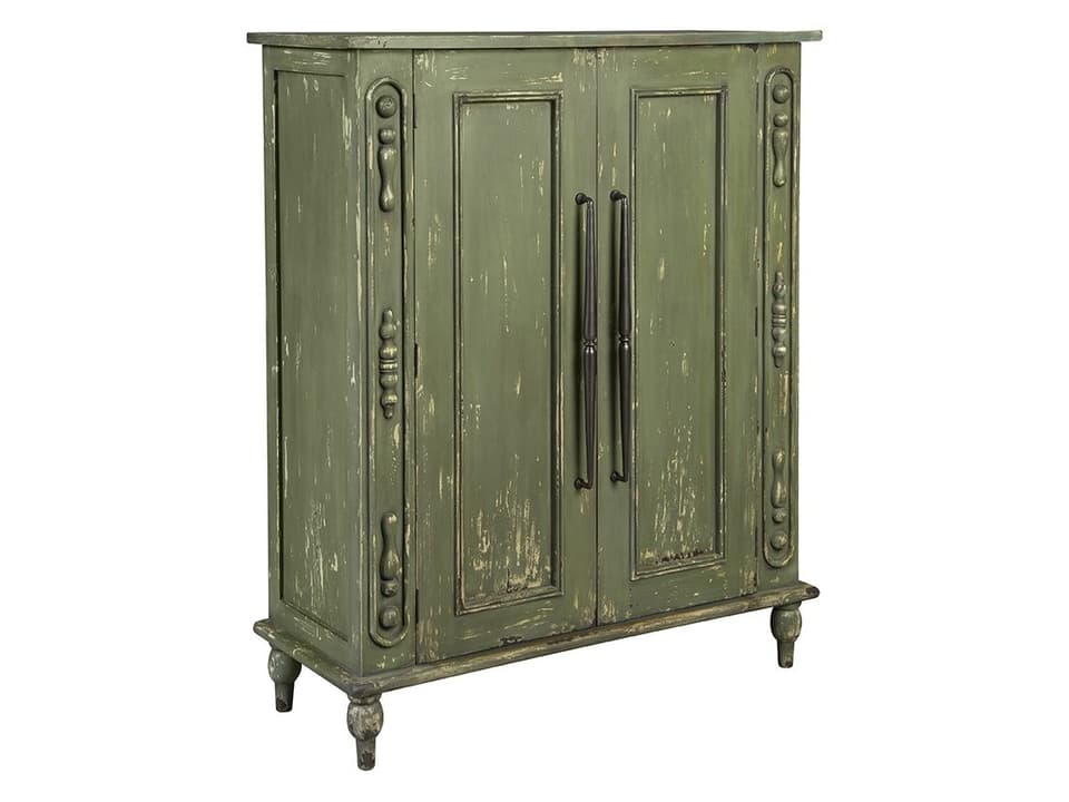 Green Bijou Hall Cabinet