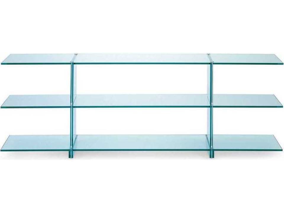 Teso Rectangular Float Glass Console Table by Renzo Piano