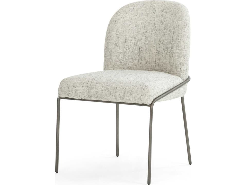 Astrud Dining Chair in Lyon Pewter Performance Fabric