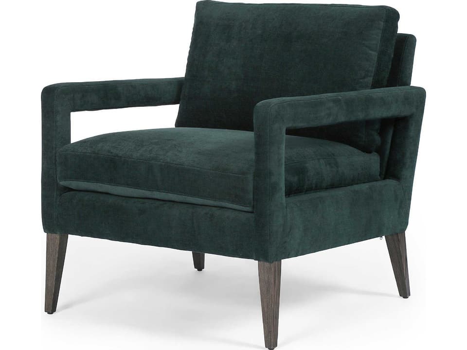 Grayson Olson Green Fabric Accent Chair