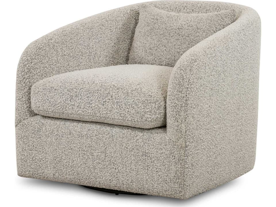 Topanga Swivel Chair Farrow Cream Boucle