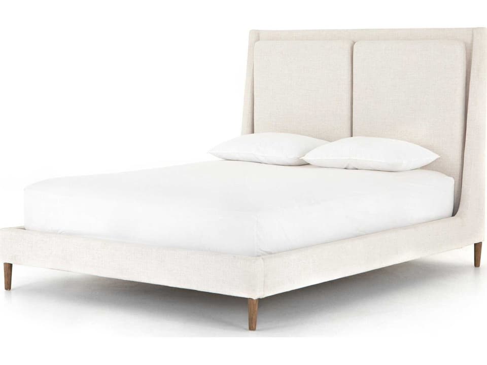 Potter King Upholstered Bed in Dover Crescent Fabric