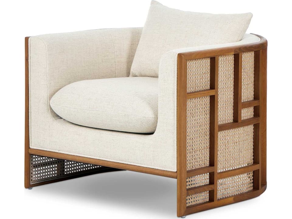 Westgate June Beige Fabric Accent Chair