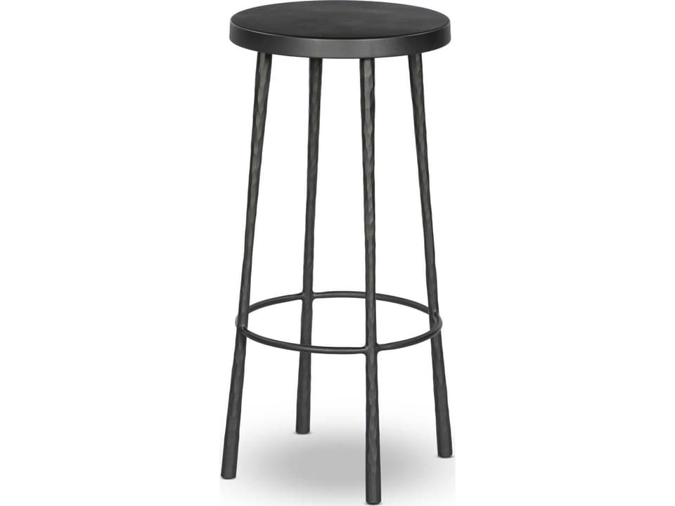 Westwood Hammered Gunmetal Iron Bar Stool