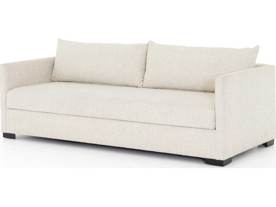 Atelier Wickham Alameda Snow Espresso Cream Upholstered Sofa Bed