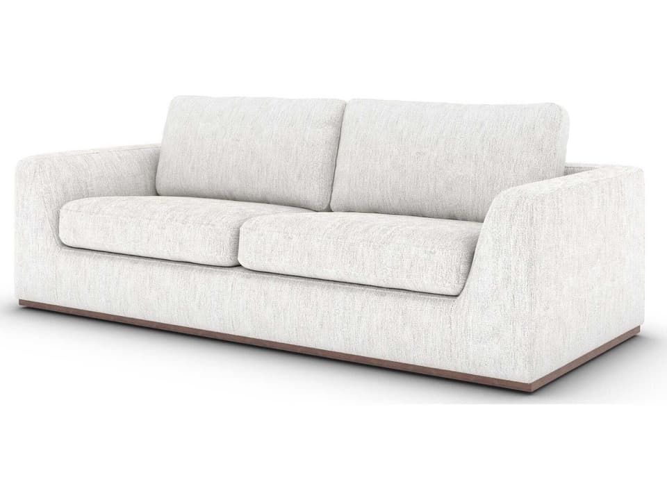 Centrale Colt Aged Sienna Merino Cotton Gray Upholstered Sofa