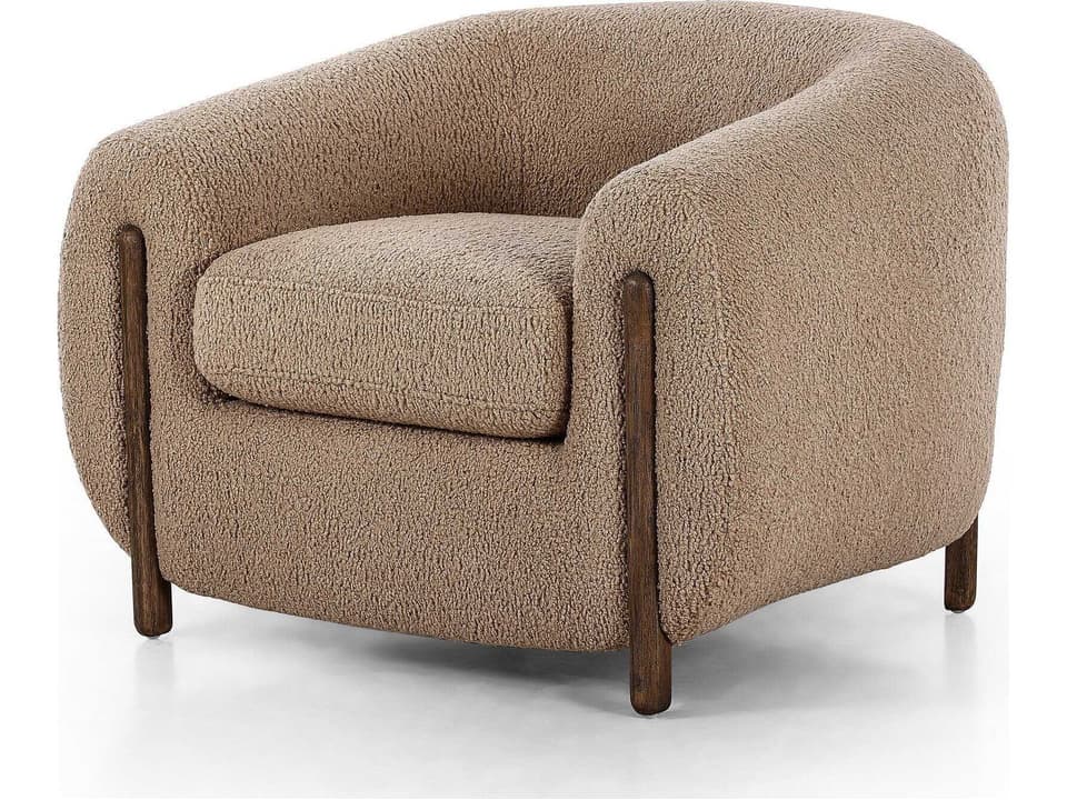 Caswell Lyla Sheepskin Camel  Accent Chair