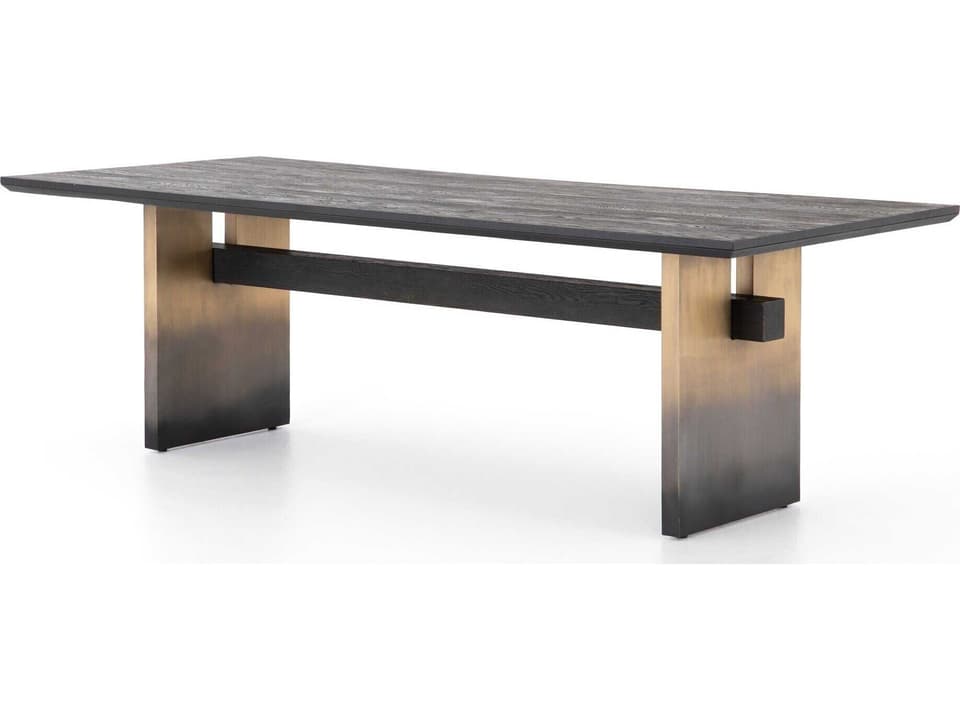 Brennan Merritt Dining Table Rectangular Black Oak