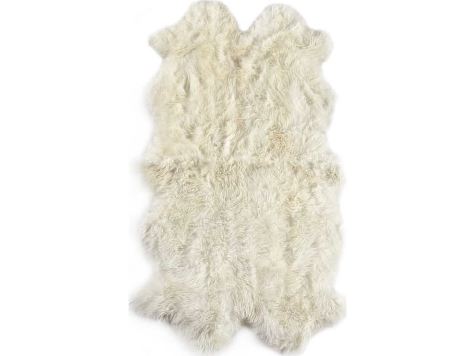 Lalo Cream Lambskin Area Rug