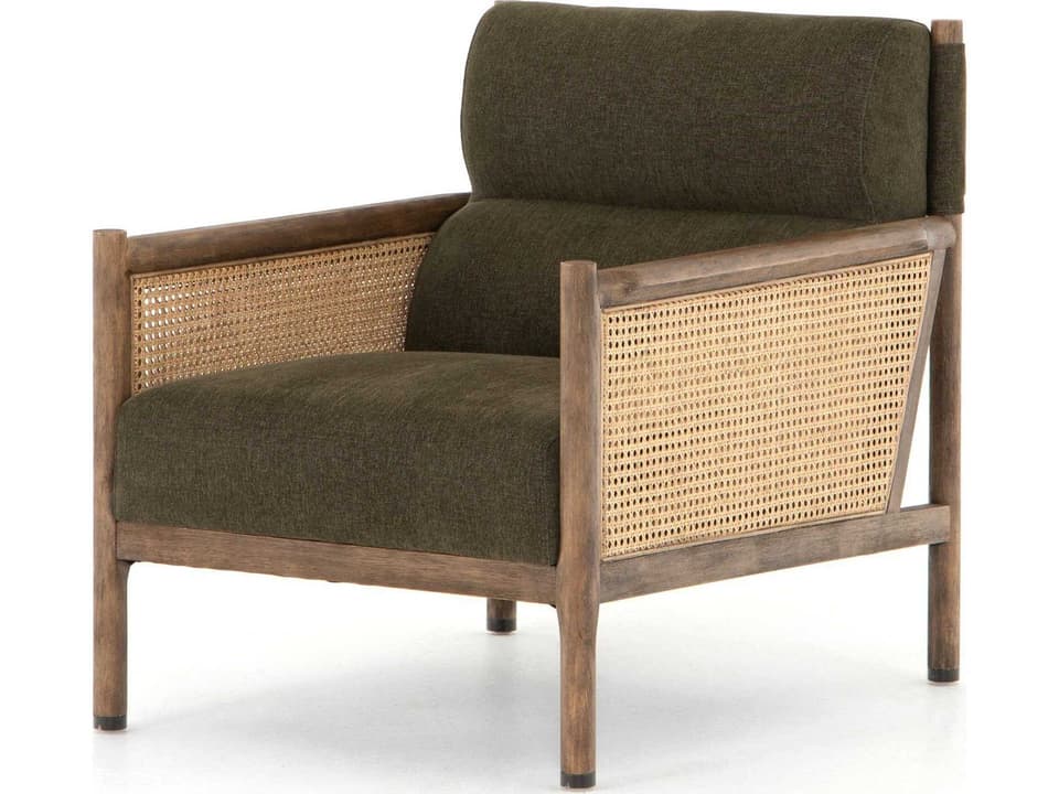 Kempsey Chair in Sutton Olive Performance Fabric