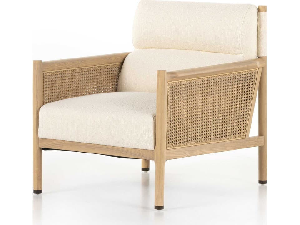 Kensington Kempsey Cream Fabric Accent Chair