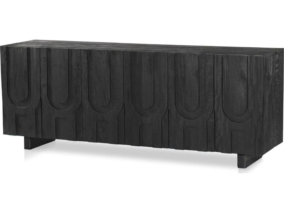 Maya Rivka Media Console in Dark Totem Reclaimed Wood