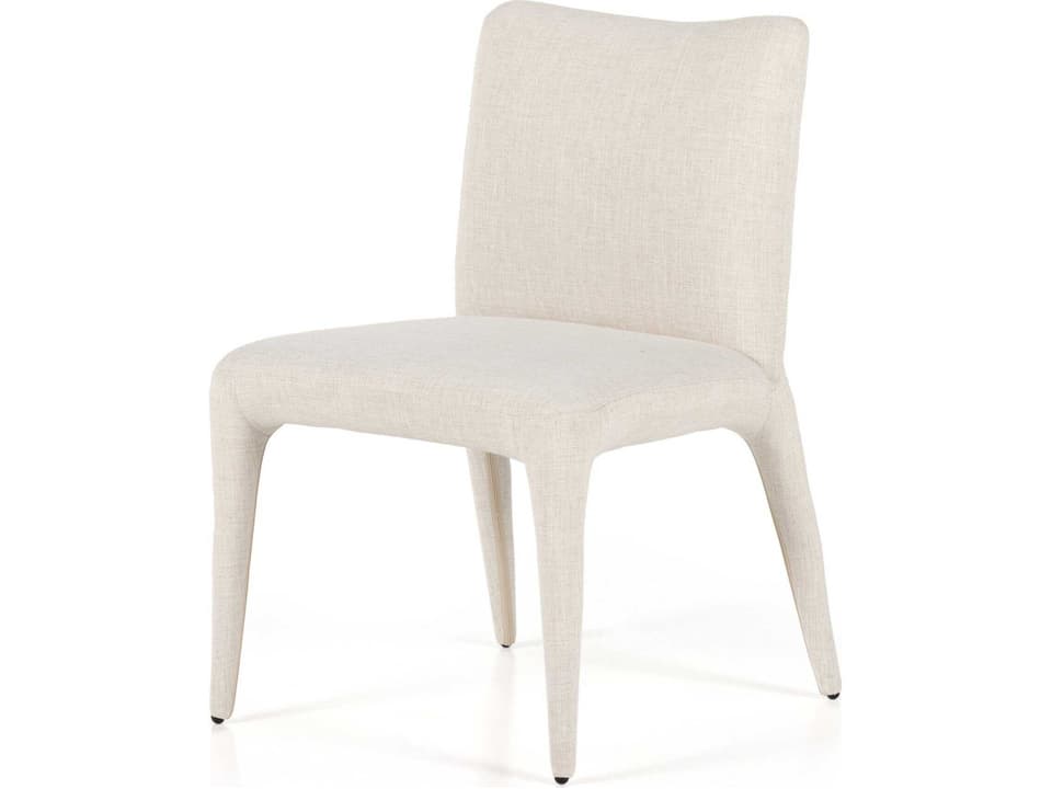 Carnegie Monza White Upholstered Side Dining Chair