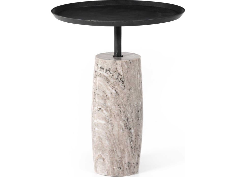 Cronos End Table Modern Marble