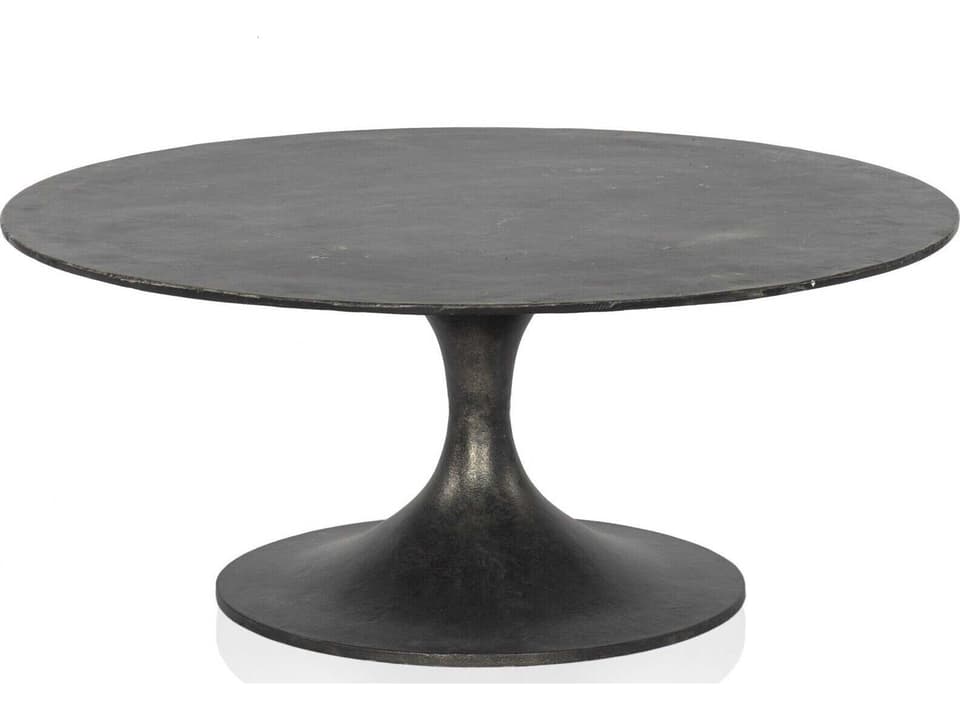Marlow Simone Raw Black Round Coffee Table