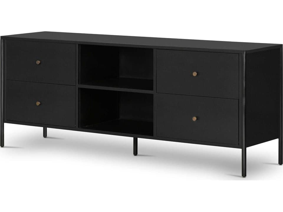 Soto Bolton Media Console Black Iron Industrial