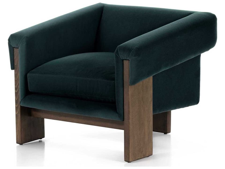 Cairo Accent Chair Townsend Modern Velvet Smoke