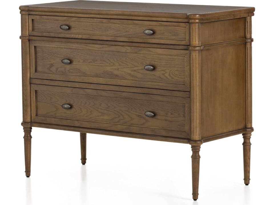Toulouse 3-Drawer Chest in Toasted Oak Veneer
