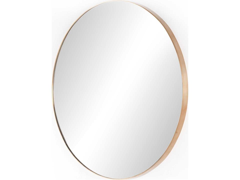 Marlow Georgina Round Wall Mirror Polished Brass