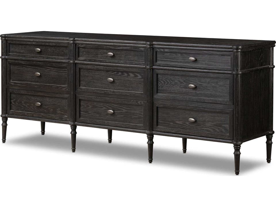 black oak dresser Connoisseur Black Wide Dresser