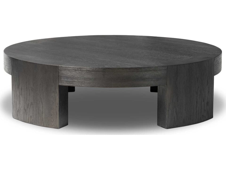 Sheffield Coffee Table Charcoal Oak Veneer Round