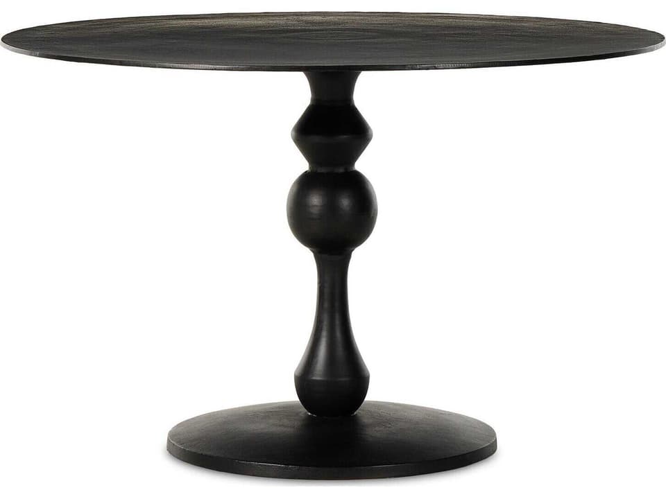 Daffin Round Bistro Table Marlow Black Aluminum