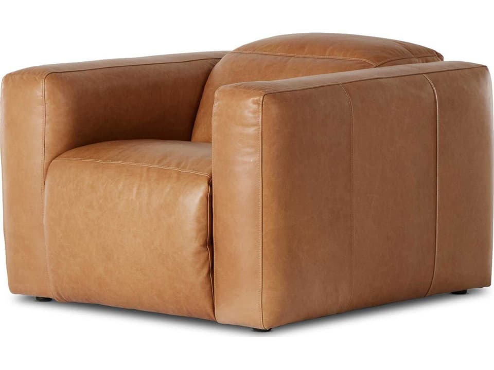 Norwood Radley Power Recliner Sonoma Butterscotch Brown Leather Recliner