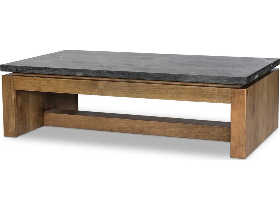 Kenneth Merritt Coffee Table Black Marble Top