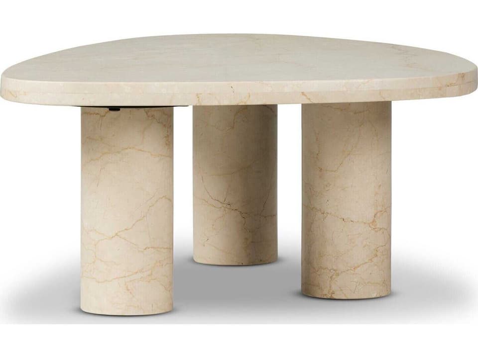 Rockwell Zion Cream Marble Nesting Coffee Table