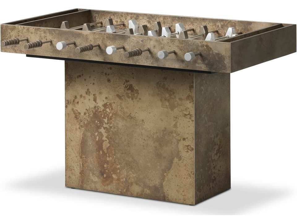 Outdoor Foosball Table Oxidized Aluminum