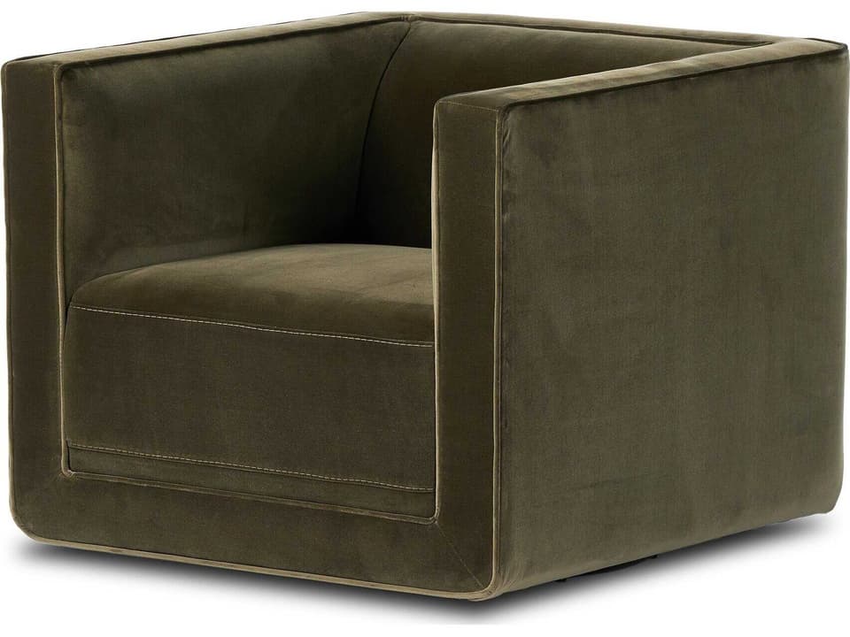 Centrale Phillip Swivel Green Accent Chair
