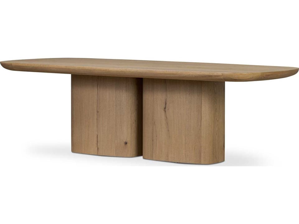 Patten Barto Dining Table - Aged Smoked Oak Veneer