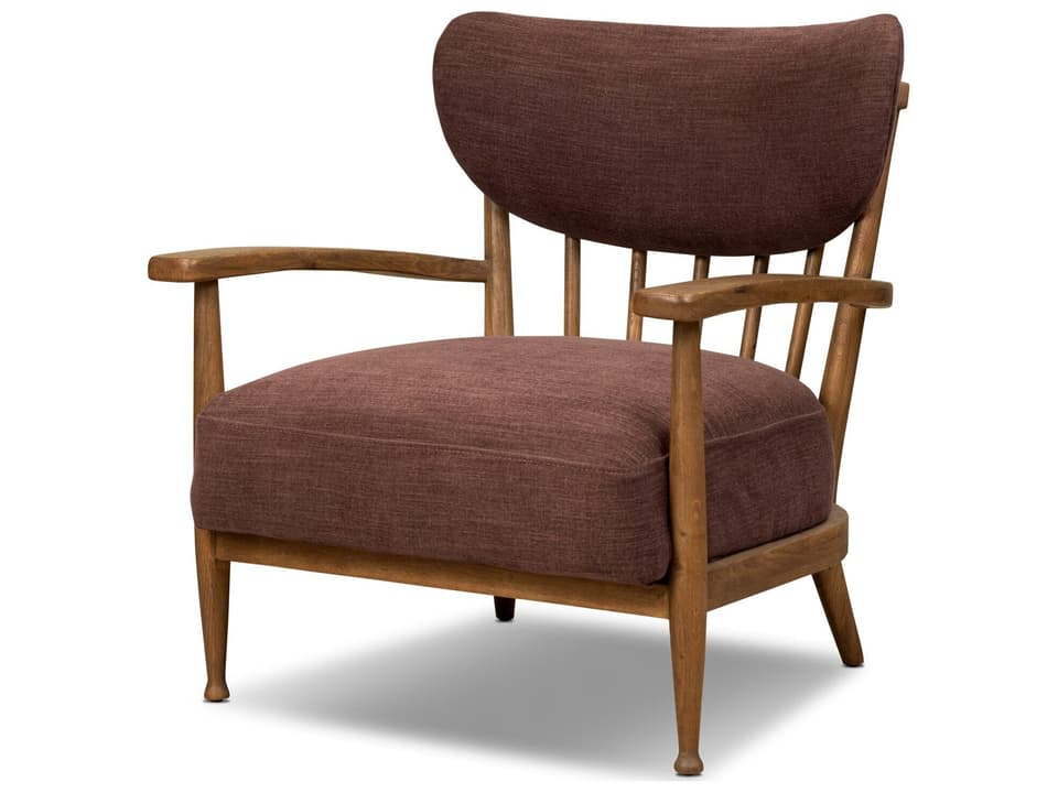 Marisol Accent Chair in Laughlin Plum and Amber Oak