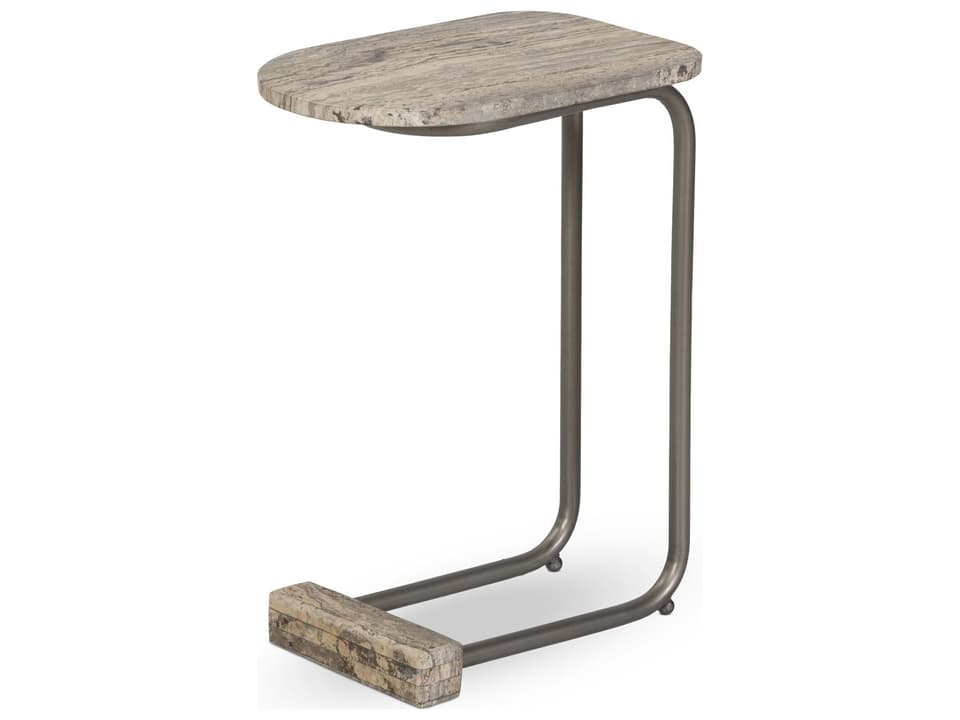 Asher Oval Stone End Table