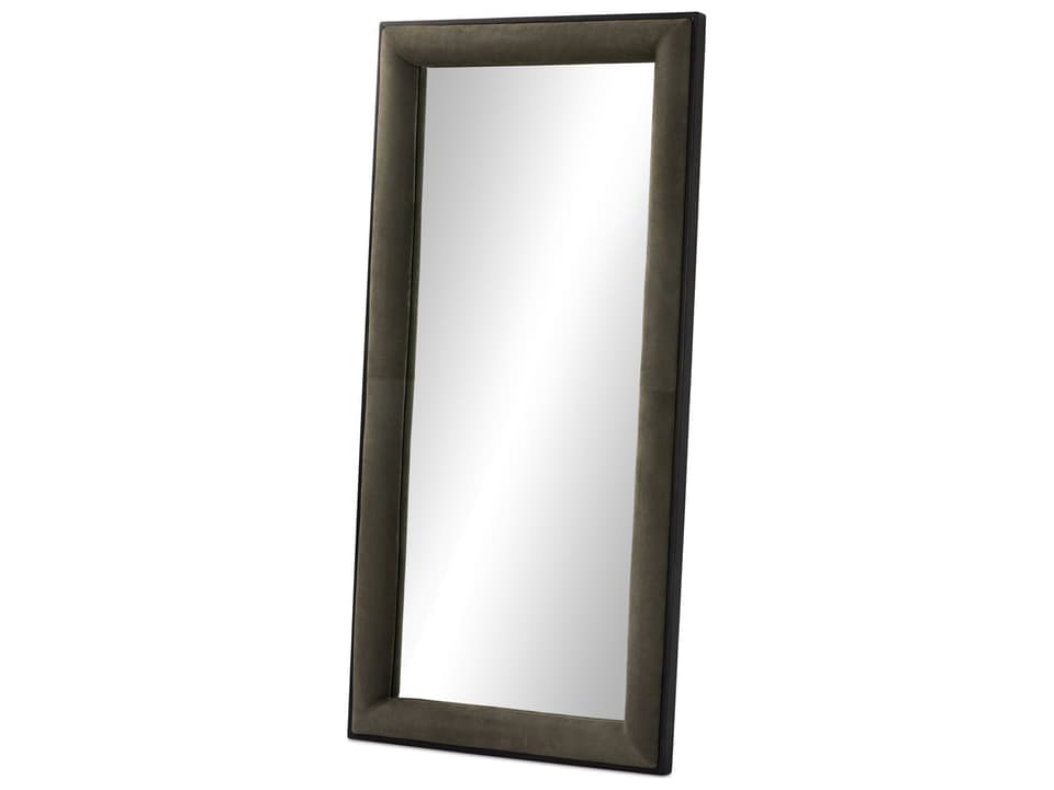 Allston Distressed Black Ash Veneer Floor Mirror Vertical