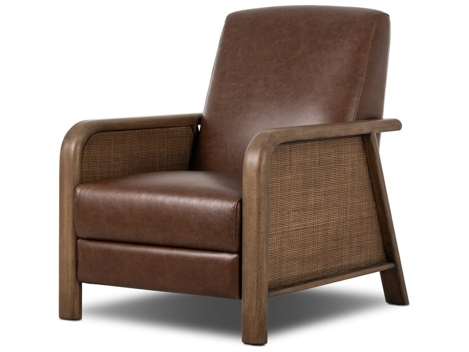 Kensington Havana Brown Leather Recliner