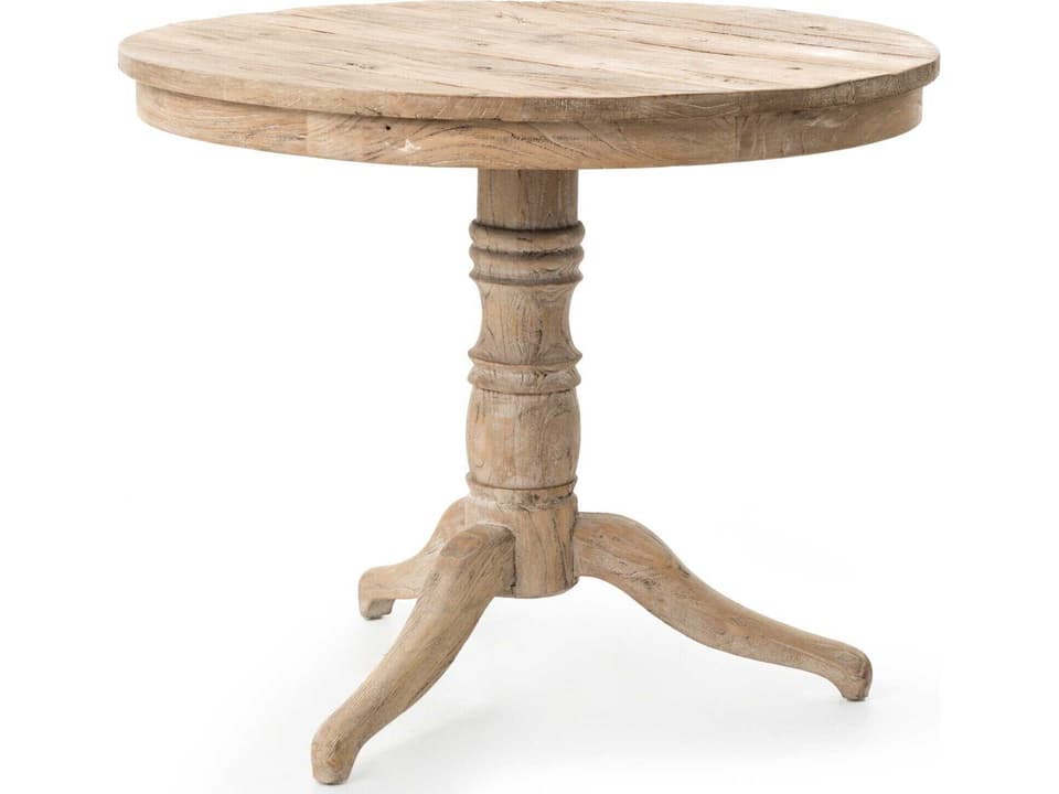 Hughes Round Occasional Table Whitewash