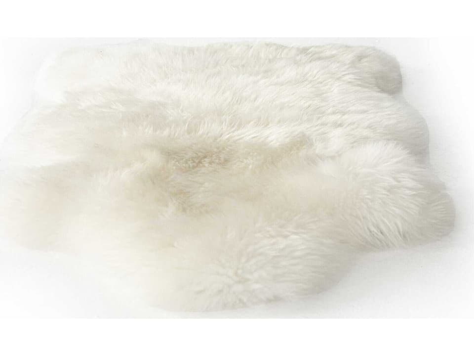 Lalo Lambskin Throw in Cream