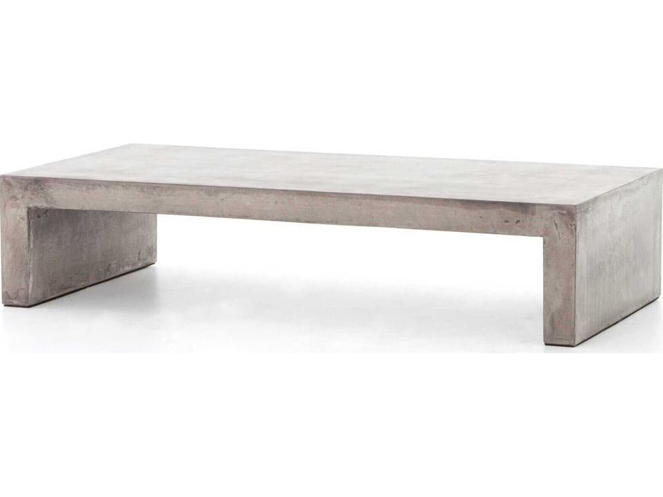Bina Parish Rectangle Coffee Table in Grey Concrete