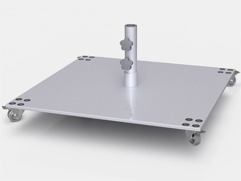 100 lb Steel Plate Wheel Base