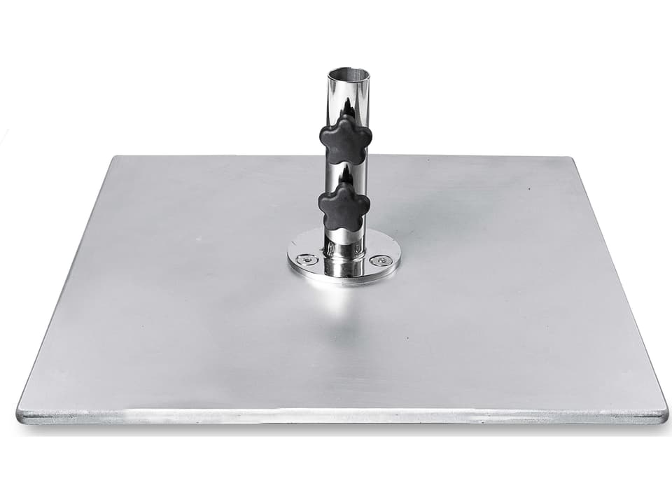 Frankford 20-Inch Square Galvanized Steel Umbrella Plate 70 lbs